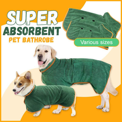 Absorbent Dog Bathrobe